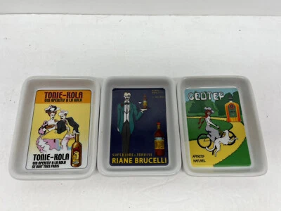 I. Godinger Advertising Dish Coasters Pottery Barn Set Of 3 Charcuterie - Image 1 of 4