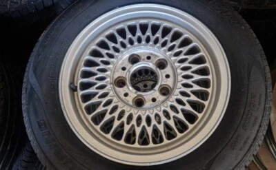 Alufelgen BMW 3er E36 Kompletträder 7x15 Zoll 205/ 60 R15 Cooper Sommerreifen - Bild 1 von 4