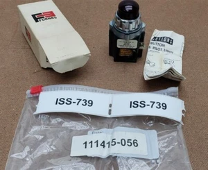 Furnas BJLD11 120V Red Illuminated Pilot Light Pushbutton New In Box Old Stock - Picture 1 of 8