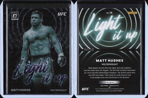 2023 Donruss Optic UFC Light It Up Purple Velocity #14 Matt Hughes /59