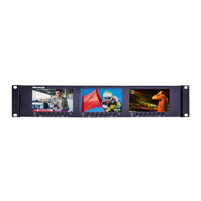 Marshall Electronics ML-503 Rackmount LCD Monitor Triple 5-Inch Screens (2 RU) - Image 1 of 4