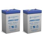 Power-Sonic 6V 4.5Ah Sla Replacement Battery For Long Way Lw-3Fm4.5W - 2 Pack