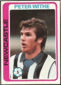 TOPPS 1979 FOOTBALLERS #082-NEWCASTLE UNITED-PETER WITHE