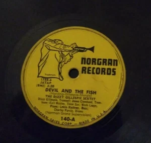 DIZZY GILLESPIE & STAN GETZ SEXTET" Jazz 10" Album Norgran 78rpm - Picture 1 of 1