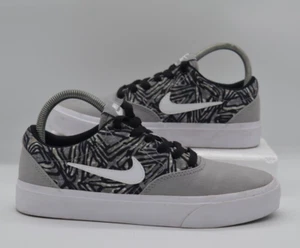Nike SB Charge Suede Grey White Skate Shoes Trainers UK size 4 - Picture 1 of 6