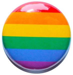 1" (25mm) Rainbow / Gay Pride Button Badge Pin - MADE IN UK - High Quality - Picture 1 of 2