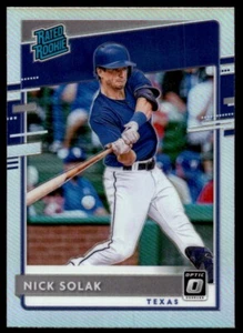 2020 DONRUSS OPTIC RATED ROOKIE HOLO Nick Solak Rookie R29 Texas Rangers #57 - Picture 1 of 2