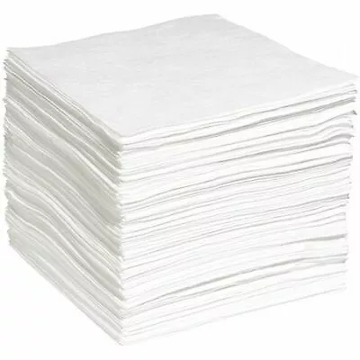 Spilltech Wp200s Absorbent Pad, Absorbs 35.7 Gal. Oil-Only, 200 Pk ,White • 75.09$