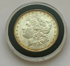 1887 MORGAN SILVER DOLLAR COIN  - Picture 1 of 6