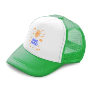 Kids Trucker Hat Shine Bright Sun Stars Clouds Polyester Boys Caps & Girls Caps - Picture 1 of 7