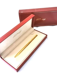 S.T.Dupont LIGNE Golden Twisted Kugelschreiber 045071 569 BL29 Gravur MIT BOX - Bild 1 von 10