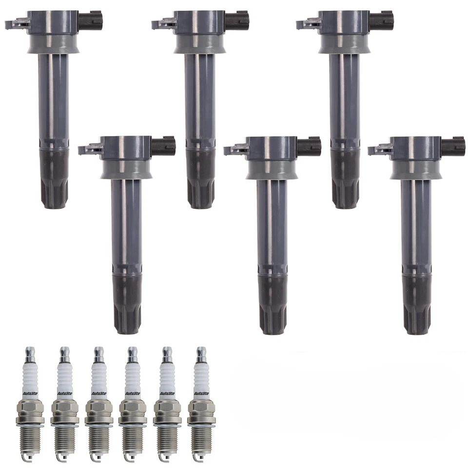 Ignition Coil & Autolite Spark Plug For 2008-2011 Mitsubishi Galant Endeavor V6 - Image 1 of 4