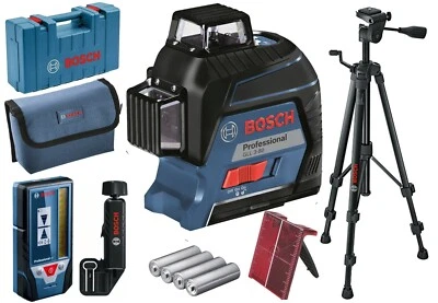 BOSCH Linienlaser Kreuzlinenlaser GLL 3-80 Stativ 184cm Laserempfänger LR7 - NEU - Bild 1 von 4