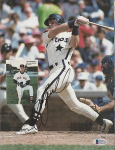 JEFF BAGWELL SIGNED AUTO'D BASEBALL BECKETT MAGAZINE BAS COA HOUSTON ASTROS C - Picture 1 of 1