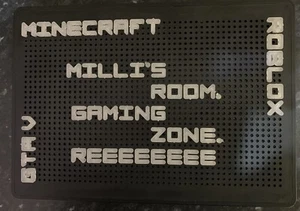 Light Up LED PEG Board - Message Board - schwarz - Bild 1 von 2