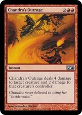 CHANDRA'S OUTRAGE ~mtg NM M12 Magic 2012 Com x4