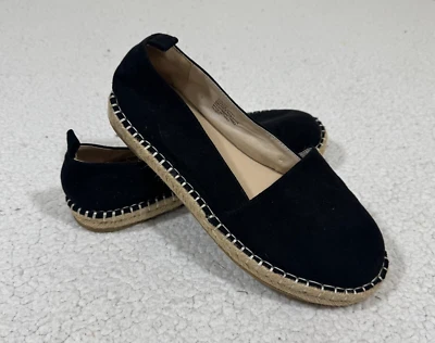 Zapatos planos alpargata negros Torrid para mujer talla 9W gamuza sin cordones cómodos Foto 1 de 4