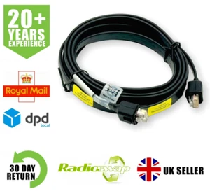 MOTOROLA RKN4077 3M REMOTE EXTENSION CABLE FOR GM340 GM360 GM380 MOBILE RADIO - Zdjęcie 1 z 13
