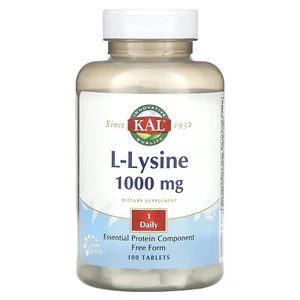 L-Lysine, 1,000 mg, 100 Tablets - Picture 1 of 2