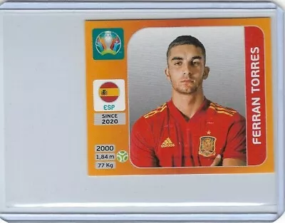 2020 Panini Euro 2020 Rookie Spain Sticker Orange Edition Ferran Torres #533 - Image 1 of 2