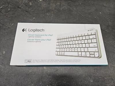 Logitech 920-006341 Wired Keyboard With Lightning Connector for iPad NEW - Image 1 of 4