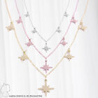Damen Halskette aus Edelstahl Polar Nord Sterne Anhänger Ankerkette