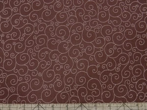 Swirl Brown Fabric - Picture 1 of 1
