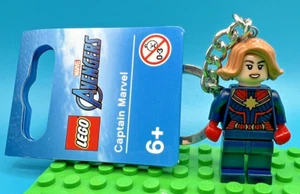 LEGO Marvel Avengers Super Heroes Captain Marvel Minifigur Schlüsselanhänger 854064 Neu - Bild 1 von 2