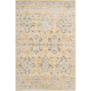 Safavieh Evoke 6'7" X 9' Power Loomed Rug in Gold and Ivory - Picture 1 of 2