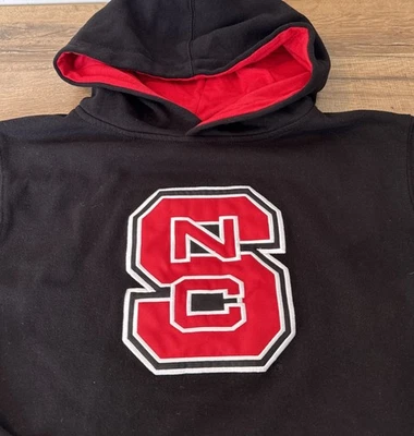 NC State Wolfpack Black Youth Hoodie Appliqué Embroidered Y XL 20 - Image 1 of 4