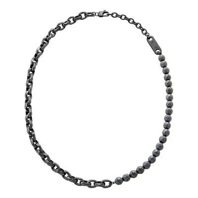 Men's ARMANI EXCHANGE AXG0150060 Black Stainless Steel Necklace - Image 1 of 2