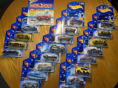 Hot Wheels Premium Lot Of 21 2001-2003 MONOPOLY CADILLAC PORSCHE AND MORE NEW 🔥 - Image 1 of 4