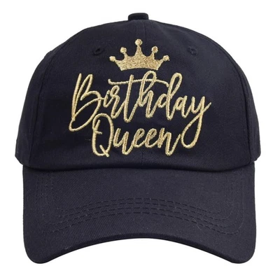 Sombreros de Fiesta de Cumpleaños Divertidos Cumpleaños Reina Escuadrón Bordados Ajustables Béisbol... Foto 1 de 4