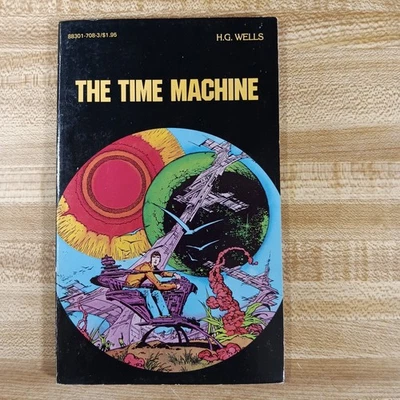 The Time Machine HG Wells 1984 B&W Pocket Classics Comic Paperback Vintage 80s - Image 1 of 4