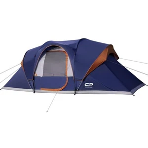 Camping Tent 10 Person Family Cabin Tent, 2 Room Water Resistant Waterproof T... - Picture 1 of 9