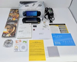 Sony PSP 1000 Black PlayStation Portable w/ Value Pack Box & 3 Games - Tested! - Picture 1 of 20