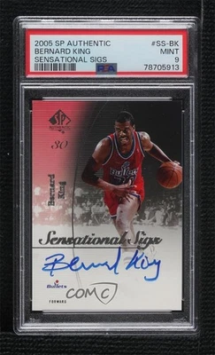 2005-06 SP Authentic Sensational Sigs Bernard King #SS-BK PSA 9 MINT Auto HOF - Image 1 of 2