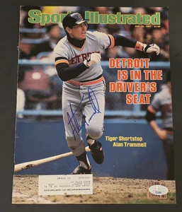 1984 ALAN TRAMMELL Signed Sports Illustrated Cover-DETROIT TIGERS-JSA - Picture 1 of 6