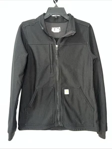 Carhartt Rugged Flex Peak Adult Bonded Polyester Scrub Black Jacket Size Small - Picture 1 of 8