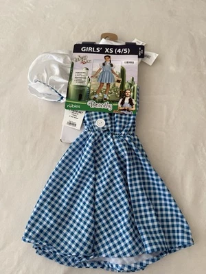 NUEVO CON ETIQUETAS VESTIDO DE LENTEJUELAS DOROTHY RUBÍES MAGO DE OZ CON LAZOS PARA EL CABELLO DISFRAZ XS 4/5 Foto 1 de 3