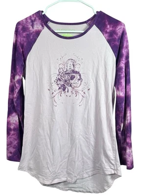 Earth Yoga Top Tye Dye Organic Cotton Sustainable Bamboo Long Sleeve M - Image 1 of 4