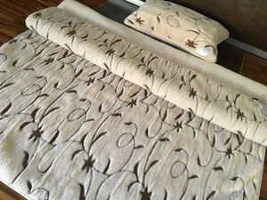 Luxus Bettenset aus Naturwolle – Bettdecke & Kissen 45x75 Handgefertigt Warm  - Picture 1 of 5