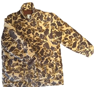 Vintage Duxbak Parka Style Jacket Old School Camo Hunting Coat 42-44 Sz Large - Picture 1 of 14