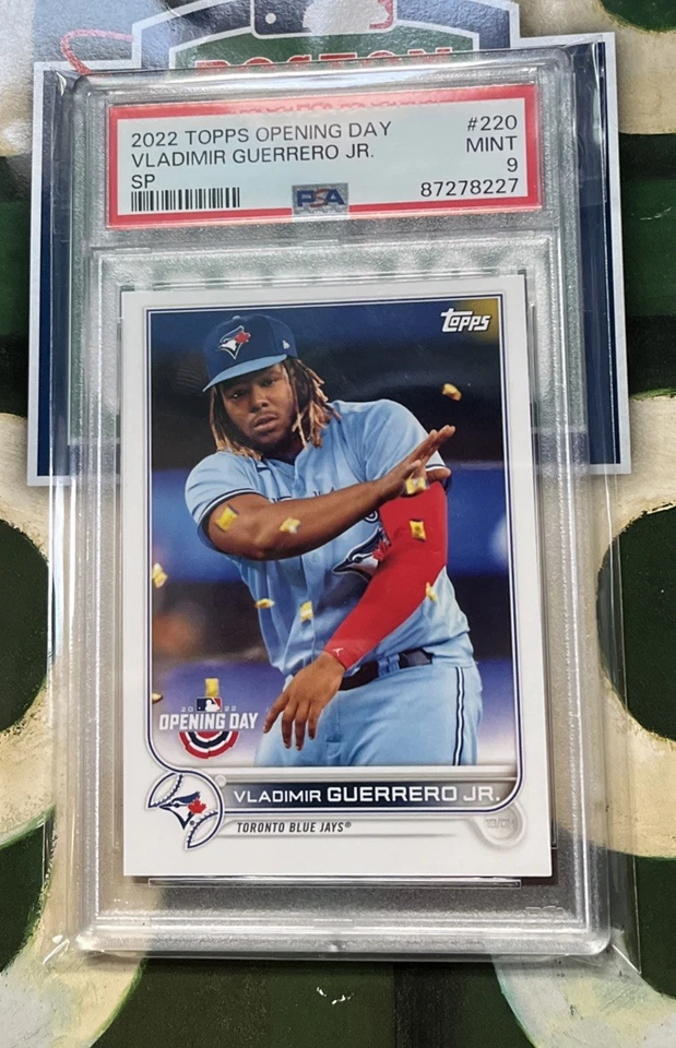 2022 TOPPS OPENING DAY #220B VLADIMIR GUERRERO JR. SP VARIATION PSA 9 - Image 1 of 2