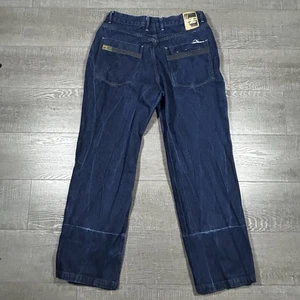 Pantalones de mezclilla para hombre Phat Farm 36x33 lavado oscuro pierna recta vintage - Imagen 1 de 9