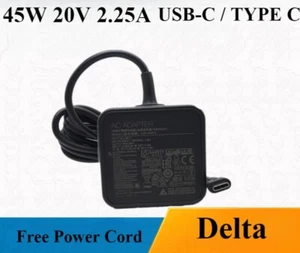 Delta 45W USB-C Type C Charger ADP-45XE B For Wacom Cintiq Pro dth-1620 dth1620 - Picture 1 of 4