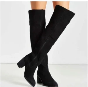 Jeffrey Campbell Boots Raylan Over the Knee Black Suede Boots Size 6.5 - Picture 1 of 12