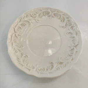 Napcoware Japan Mini White Saucer No. 8817 Set Red Gold Sticker VGC Vtg Dish Art - Picture 1 of 10