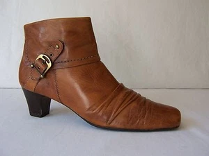 "LINEA DUE" Gr.41 Ankleboots/Stiefeletten  Antik-Leder braun; kaum getragen!!! - Bild 1 von 11