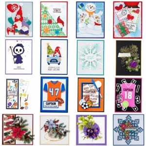 Muñecos de nieve de Navidad Santa troqueladores de metal para bricolaje scrapbooking manualidades - Imagen 1 de 74